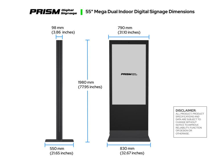 Mega Dual Indoor Digital Signage