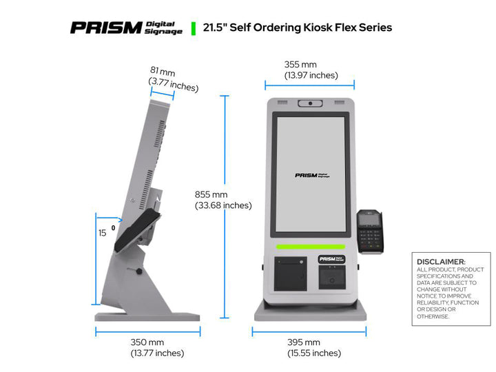21.5” Self Order Kiosk Hardware Only